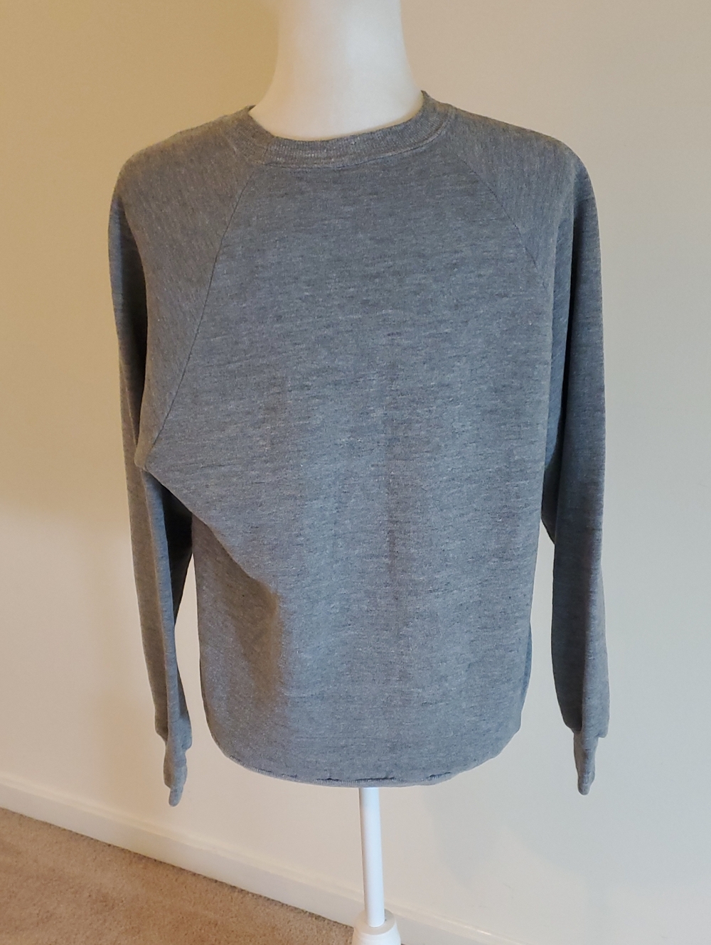 Jerzees Gray Crewneck Sweater with Deer Graphic - Men - Picture 4 of 5